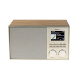 Geneva DeCon S internet, DAB+ en FM radio met Spotify en Bluetooth - zwart/wit mat/geverfd hout