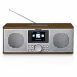 Denver DAB Radio - Retro Radio - Bluetooth - DAB+/ FM - Dimbaar - Batterijen - Netstroom - DAB18LW