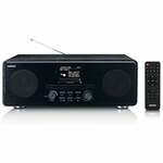 DAB Radio met Bluetooth en Internetradio - Audizio Rome - Wekkerradio - Wifi - AUX - 2 Speakers - Hout