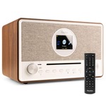 Hama DIR45BT Stopcontactradio met internetradio Internet, DAB+, DAB, VHF (FM) Bluetooth, USB, WiFi, AUX, Internetradio Wekfunctie Wit