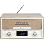 DAB radio met Bluetooth - Audizio Milan - DAB radio retro met accu en FM radio - Wit