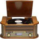 Denver DAB Radio met Bluetooth - Digitale Radio - Retro Radio - DAB+ / FM Radio - DAB18 - Hout