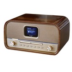 Denver DAB Radio - Retro Radio - Bluetooth - DAB+/ FM - Dimbaar - Batterijen - Netstroom - DAB18DG