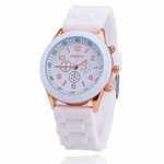 Geneva dames horloge Silicon White Gold