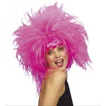Carnaval verkleed damespruik - Blonde grote bos krullen - Dolly stijl