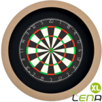 Lena Dartbord Verlichting Basic XL Rood