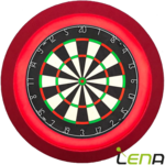 LENA Dartbord Verlichting Basic XL Zwart