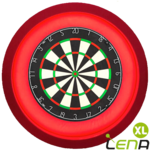 LENA Dartbord Verlichting Deluxe XL Zwart