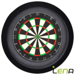 Lena Dartbord Verlichting Basic Rood