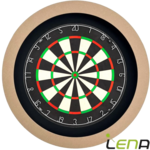 Lena Dartbord Verlichting Basic Zwart