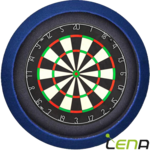 Lena Dartbord Verlichting Deluxe Zwart