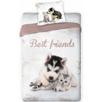 Animal Pictures Dekbedovertrek best friends 140 x 200 cm