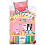 Peppa Pig Limonade Dekbedovertrek - 140x200 cm - 70 x 90 cm