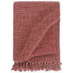 VidaXL Plaid visgraat 160x210 cm katoen marineblauw
