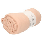 Polyester fleece deken/dekentje 130 x 160 cm in de kleur grijs/blauw