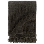 VidaXL Plaid 220x250 cm katoen antraciet en bruin