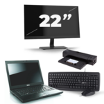 Dell Latitude E5570 - Intel Core i5-6300U - 16GB DDR4 - 500GB HDD - HDMI - A-Grade + Docking + 3x 22'' Widescreen Monitor