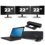 Dell Latitude E7470 - Intel Core i5-6300U - 8GB DDR4 - 500GB HDD - HDMI - A-Grade + Docking + 2x 22'' Widescreen Monitor