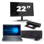 Dell Latitude E7250 - Intel Core i5-5e Gen - 8GB RAM - 480GB SSD - 13 inch - A-Grade + 24'' Monitor