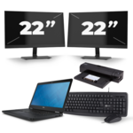 Dell Latitude E7270 - Intel Core i5-6e Gen - 8GB RAM - 500GB HDD - 12 inch - A-Grade + Triple 24" Monitor