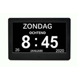 FEDEC Digitale Dementieklok XL Beeldscherm met Afstandsbediening
