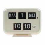 Kalenderklok digitaal QD35 - wit | Senioren klok | Dementie klok | Dag, datum en tijdsaanduiding | Twemco | WWV618905