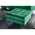WOMO-DESIGN kruk goud/wit, 38x36 cm, gemaakt van stoffen bekleding en houten poten