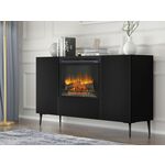 Elektrische haard - met verwarmingsfunctie - 1,8 kW - 2 vermogensniveaus