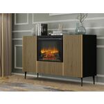 Elektrische haard - met verwarmingsfunctie - 1,8 kW - 2 vermogensniveaus