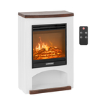 Tv-meubel met haard SPRITANA 2 deuren beige