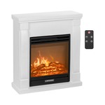HOMCOM elektrische wandhaard, energiezuinig 1000W/2000W, LED-vlameffect, afstandsbediening, modern design, verwarmingsfunctie | Aosom.nl