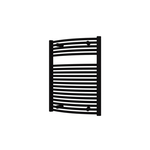 Designradiator BWS Odro Gebogen met Zijaansluiting 119,6x58,5 cm 804 Watt Mat Zwart