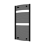 Designradiator BWS Odro Gebogen met Zijaansluiting 76,4x58,5 cm 528 Watt Donkergrijs Structuur