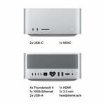 Refurbished Mac Studio M1 Max 10 core CPU 24 core GPU 32GB 512GB Zichtbaar gebruikt