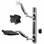 StarTech.com Wandmonteerbare Zit-Sta Werkplek, VESA-Beugel Voor 32 Scherm (10kg), Volledig Scharnie