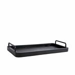 Dienblad Dier Metaal Zwart 28x28x1cm