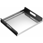 Dienblad Met Handvat Zwart Hout Metaal 50x24x2.5cm