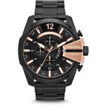 Diesel Chief chronograaf zwarte wijzerplaat roestvrij stalen Herenhorloge DZ4309