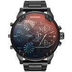 Nieuwe Diesel Mr Daddy 2.0 zwarte chronograaf 4 tijdzone herenhorloge DZ7395