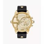 Diesel heren zwart lederen DZ7363 quartz horloge
