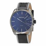 Diesel DZ1437 Horloge Double Down siliconen zwart 44 mm