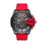 Diesel Heren Dual Time chronograaf gunmetal IP roestvrij stalen horloge DZ7269