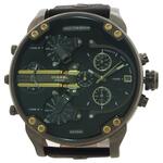 Diesel DZ1764 Horloge Rasp staal-leder zwart-bruin 46 mm