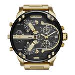 Diesel Mr Daddy Dual Time chronograaf marineblauwe wijzerplaat Herenhorloge DZ7314