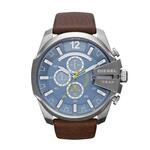 Diesel Mega Chief quartz uurwerk blauwe wijzerplaat Herenhorloge DZ4281