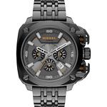 Diesel heren horloge witte leren herenband 51 mm DZ7265