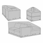 Garcia - hoezen - zwart - 210g/m2 600D polyester - set van 3
