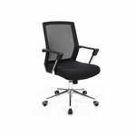 Bureaustoel met mesh rugleuning en wipfunctie, Rood