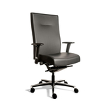 HOMCOM bureaustoel, luxe directiestoel, in hoogte verstelbaar, ergonomisch ontwerp, stevig metaal, 79 x 70,5 x 116-125 cm, grijs | Aosom.nl
