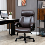 Vinsetto massagestoel met massagefunctie, ergonomische directiestoel, in hoogte verstelbare draaistoel, grijs, 67 x 85 x 116 cm | Aosom.nl